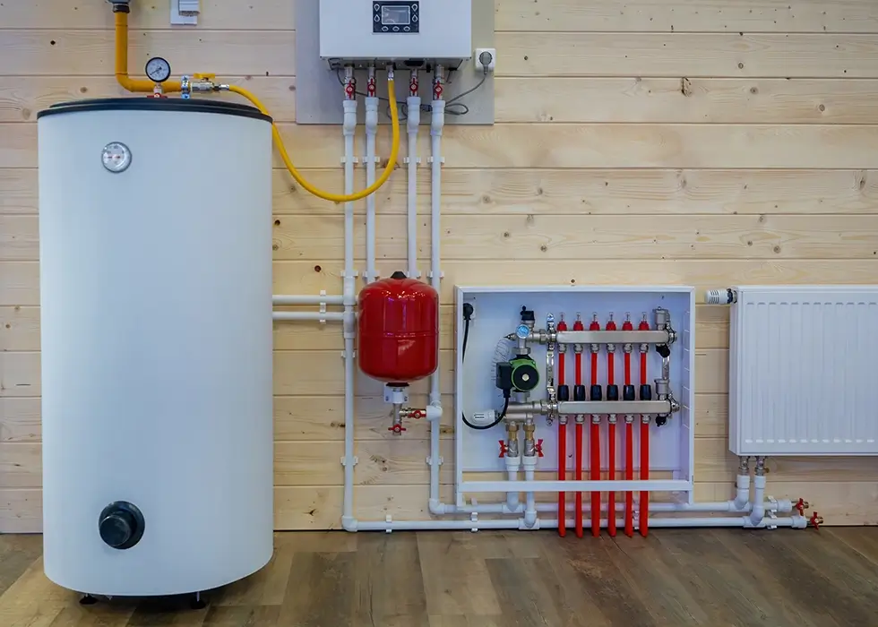 Eine komplette Heizungsinstallation